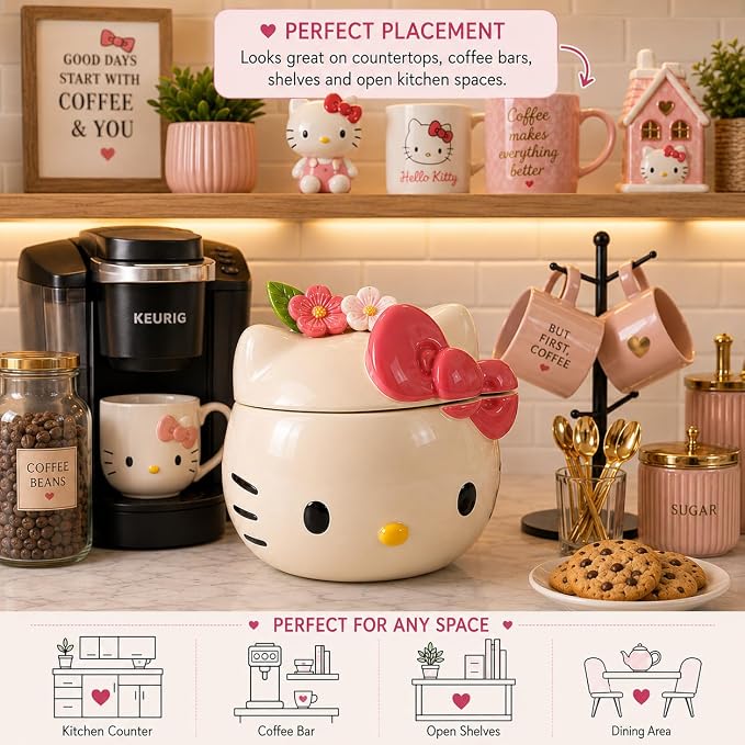 Hello Kitty Figural Head Cookie Jar
