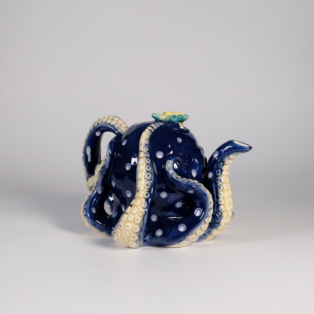 Blue Octopus Teapot