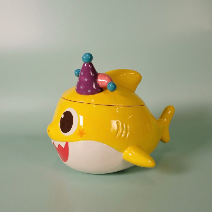 Spooky Baby Shark Family Figural Container