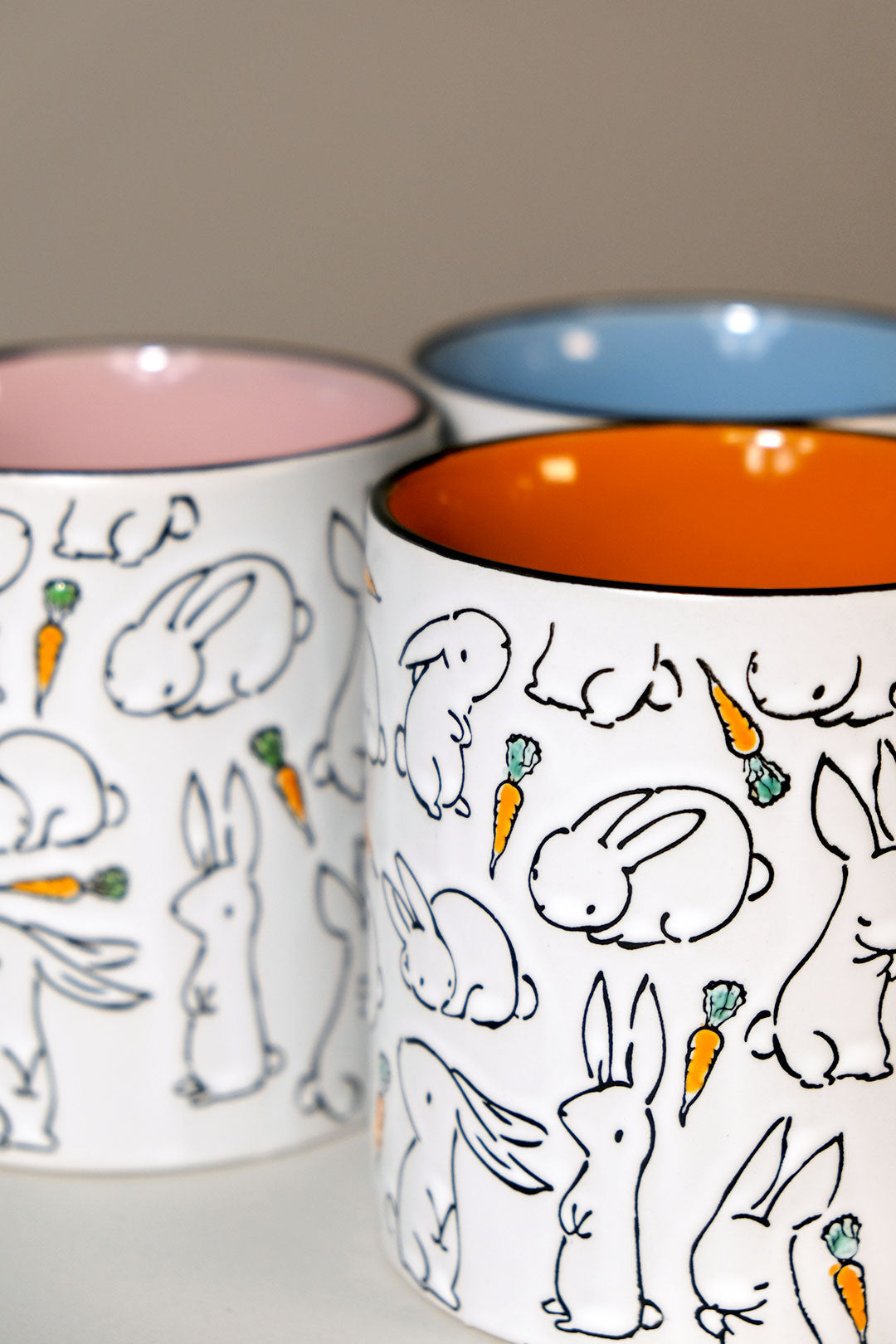 Bouncing Bunnies 21 oz Mug Set of 3