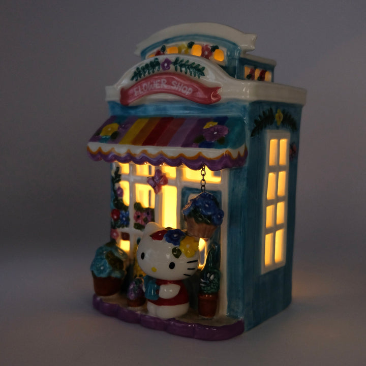 Clayworks Hello Kitty Floral Garden Shop Candle House