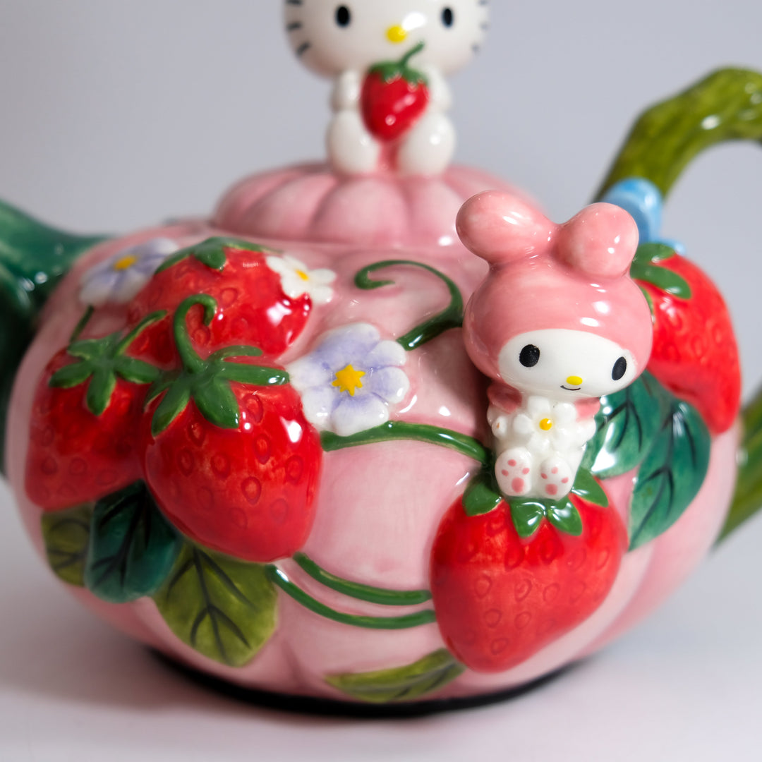 Hello Kitty and My Melody Strawberry Tea Pot