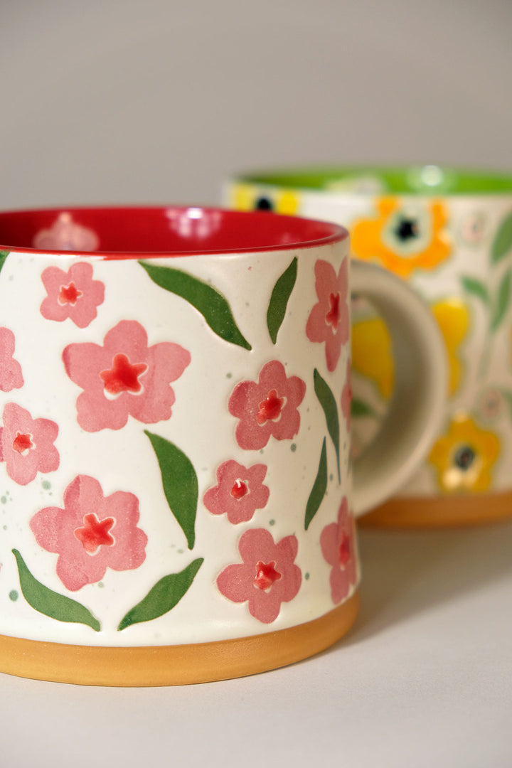 Spectrum Gianni Floral 18oz Mug Set of 2