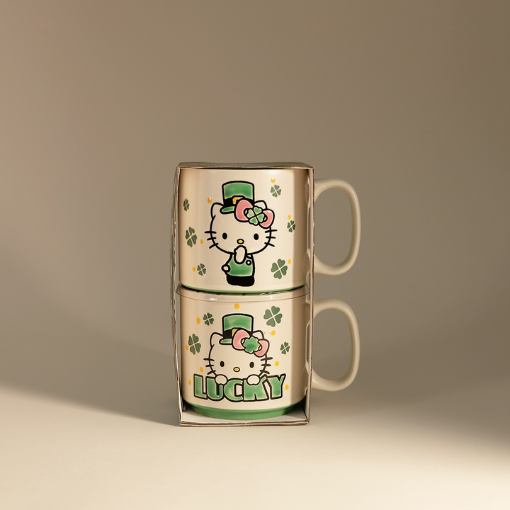 Hello Kitty Lucky Clover 10oz Mug Set of 2