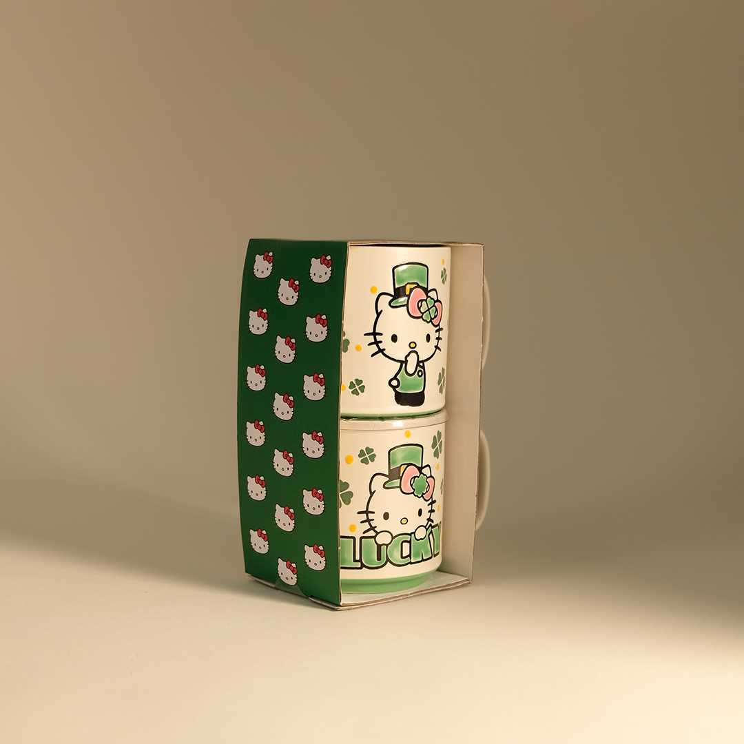 Hello Kitty Lucky Clover 10oz Mug Set of 2