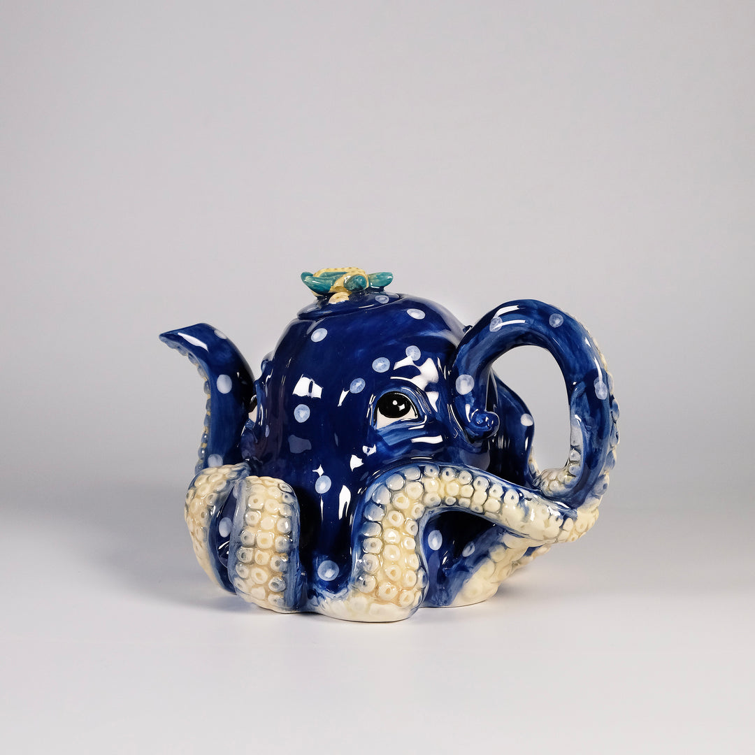 Blue Octopus Teapot