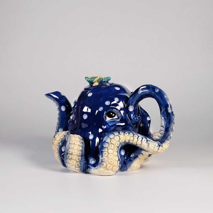 Blue Octopus Teapot