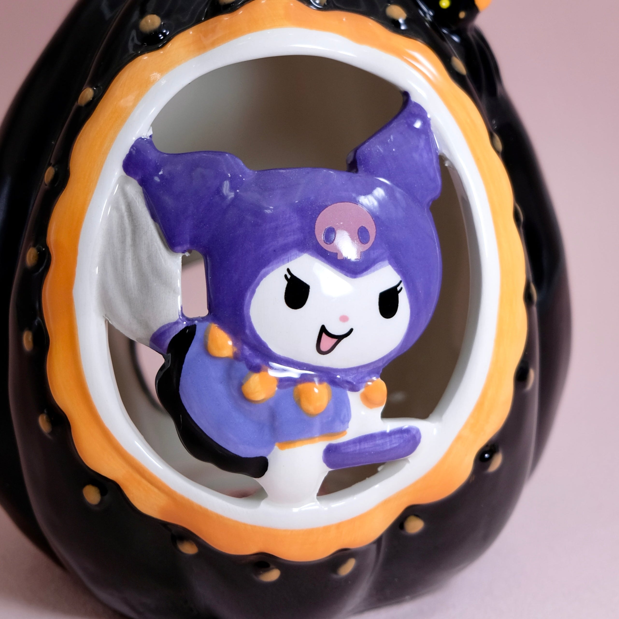 Kuromi Pumpkin Cutout Candle House