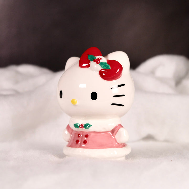 HELLO KITTY PINK HOLIDAY FIGURINE
