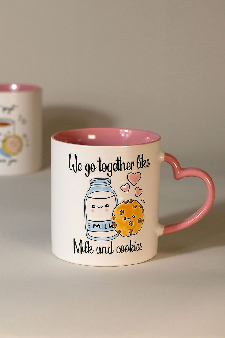 Valentine's Donut & Cookies 21oz Mug Set of 2