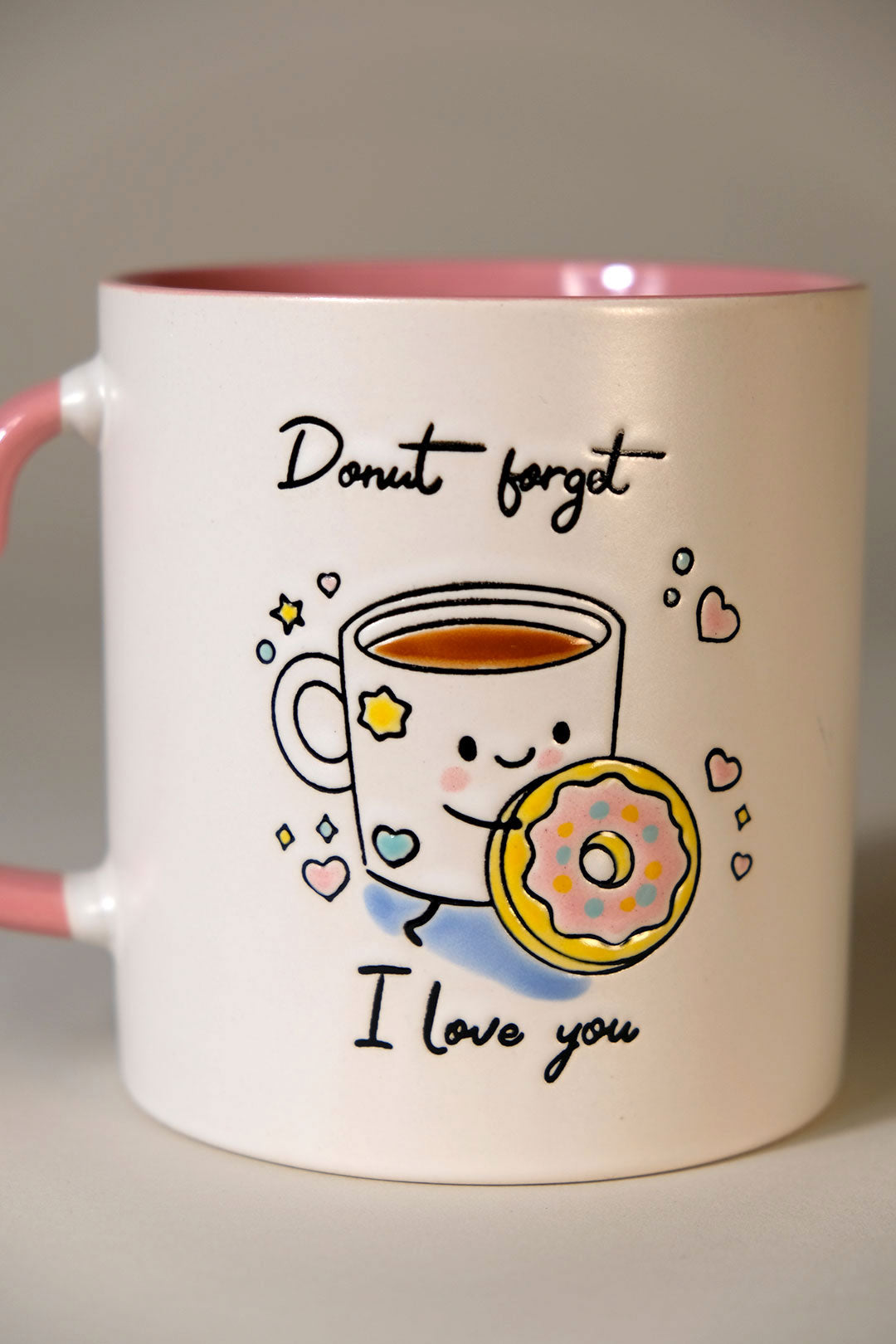 Valentine's Donut & Cookies 21oz Mug Set of 2