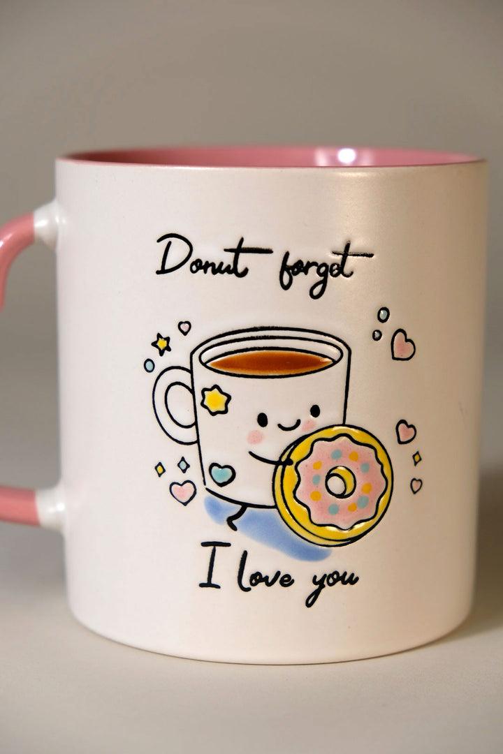 Valentine's Donut & Cookies 21oz Mug Set of 2