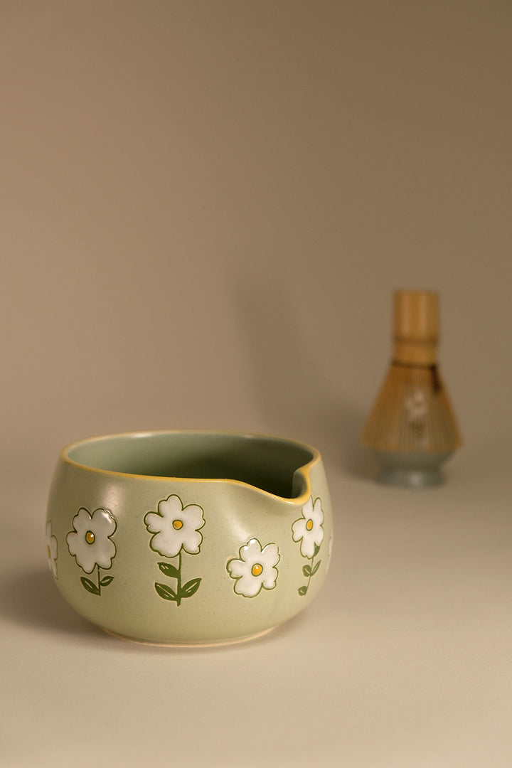 Meadow Bloom 5" Matcha Bowl Set