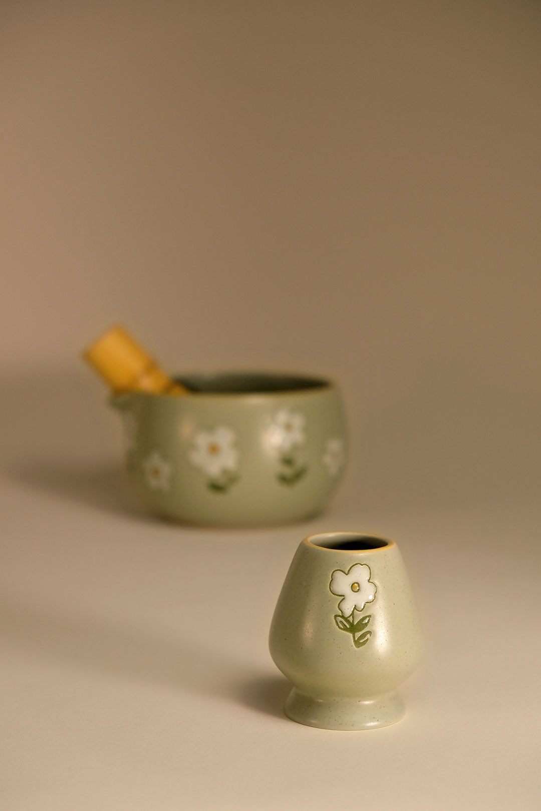 Meadow Bloom 5" Matcha Bowl Set
