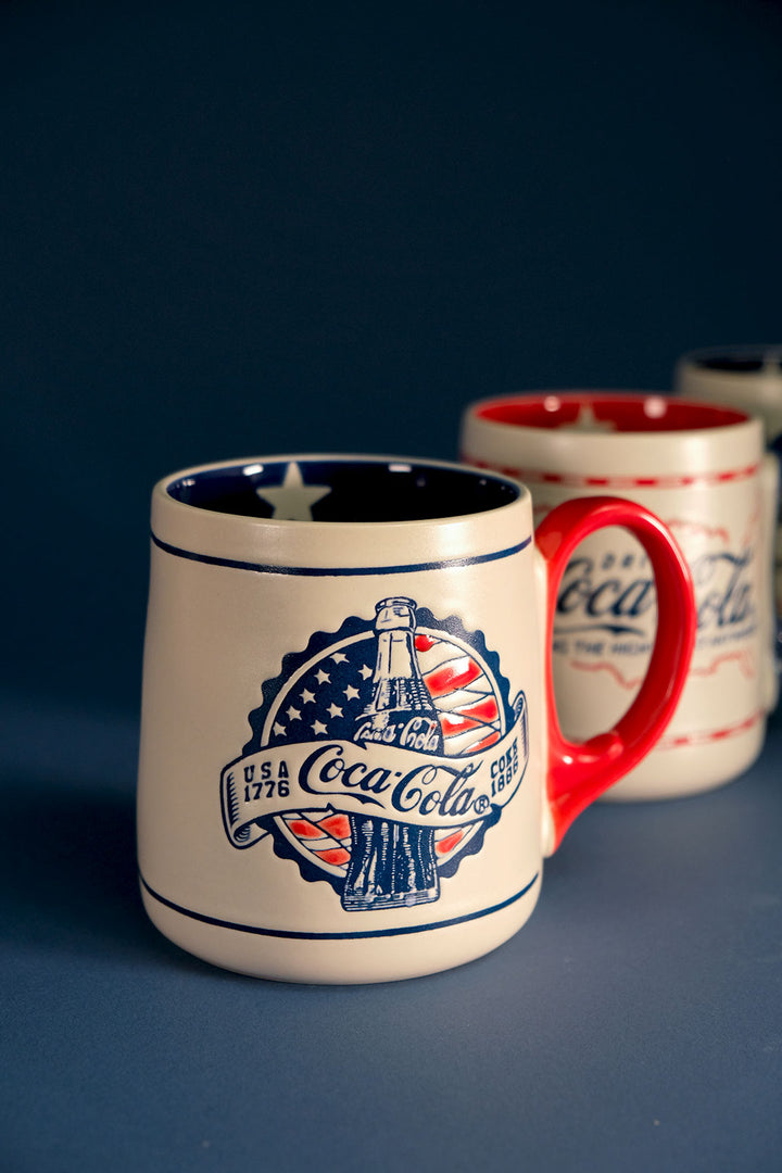 Coca Cola Americana 20oz Mug Set of 3