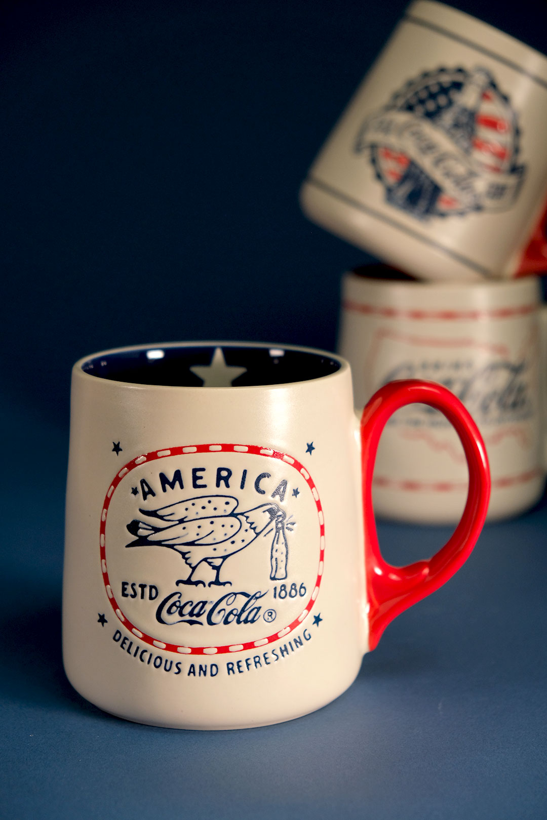 Coca Cola Americana 20oz Mug Set of 3