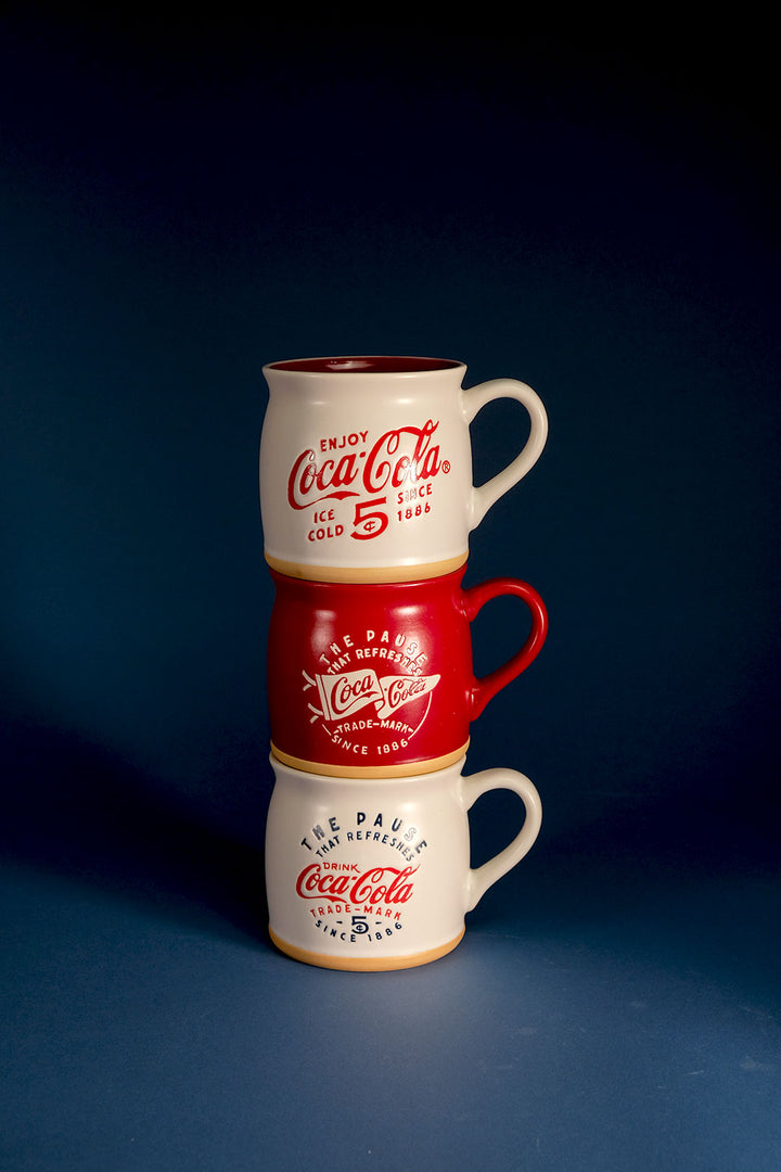 Coca Cola 17oz Mug Set of 3