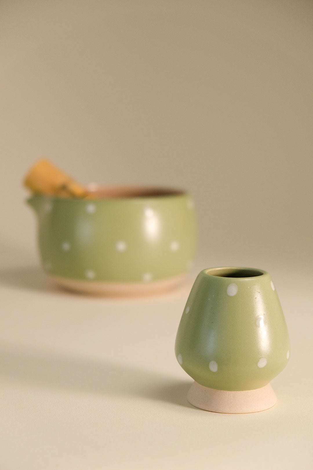 Sage Marbles 5" Matcha Tea Set
