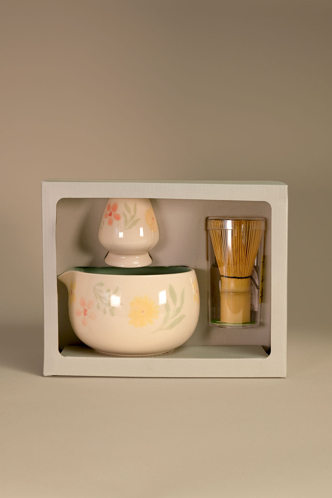 Floral Green 5" Matcha Tea Set