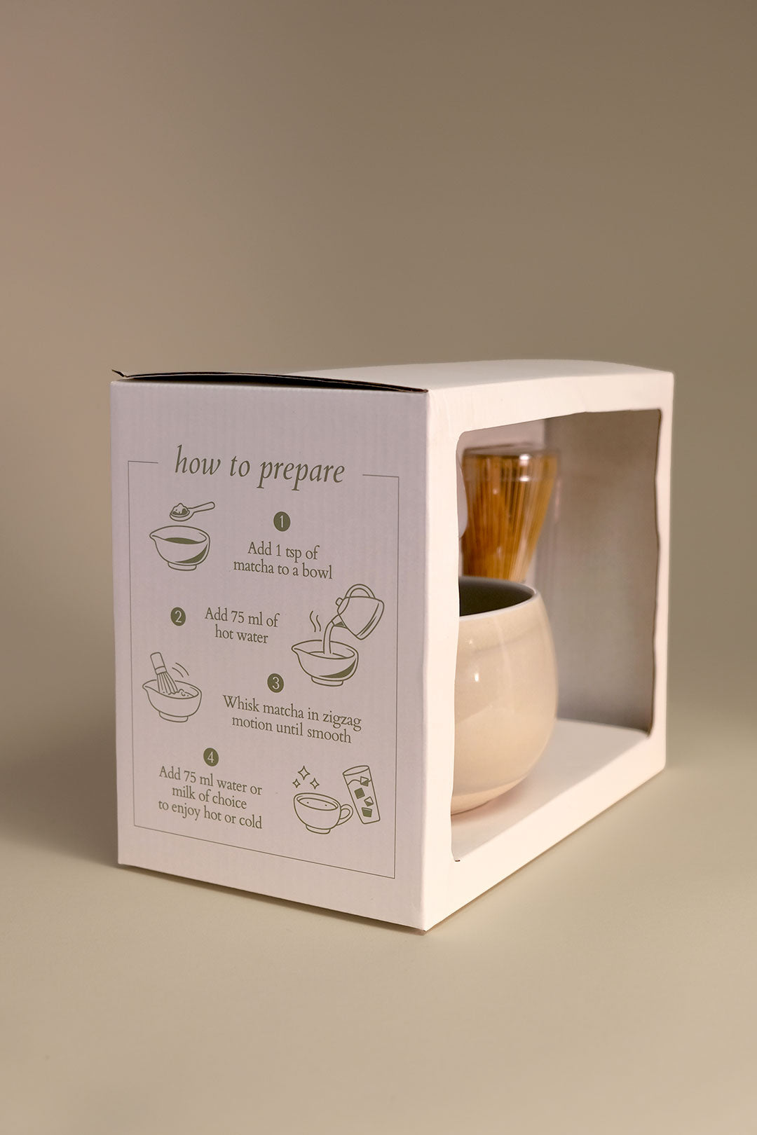 Pearl 5" Matcha Tea Set