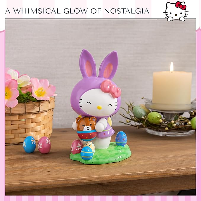 Hello Kitty Bunny Ears Figurine | Blue Sky Clayworks Easter