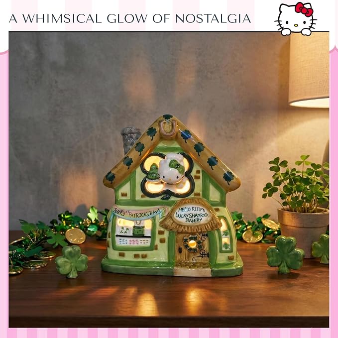 Hello Kitty Lucky Shamrock Candle House