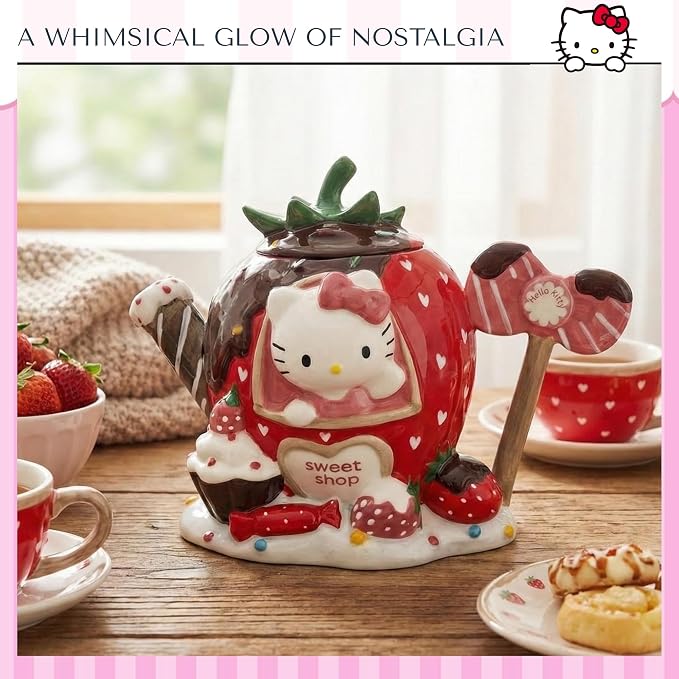 Hello Kitty Sweet Strawberry Shop Teapot
