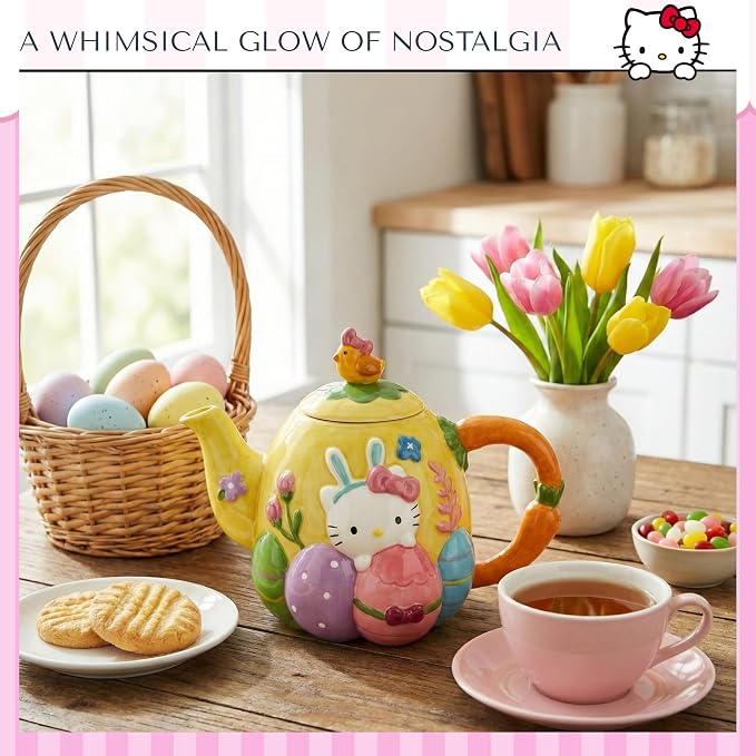 Hello Kitty Easter Bunny Carrot Teapot