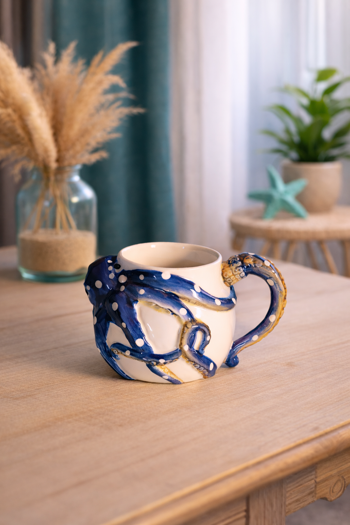 Blue Octopus Mug