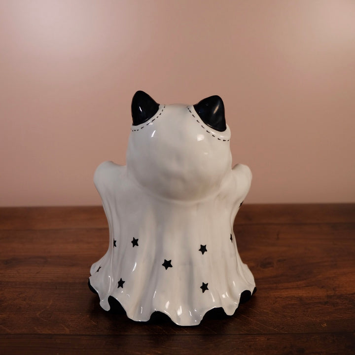 Cat Ghost Pedestal Bowl