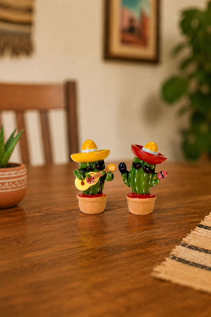 Fiesta Time Cactus Salt & Pepper Set