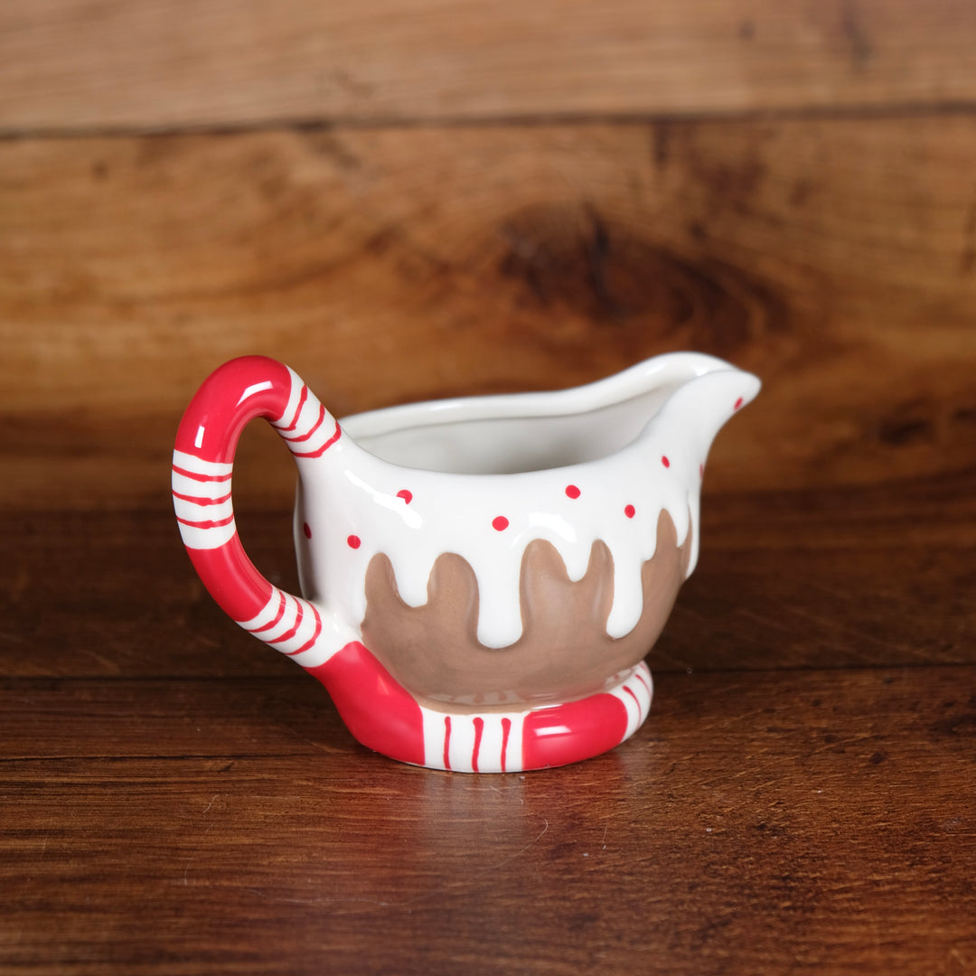 Gingerbread Creamer and Sugar with Tray