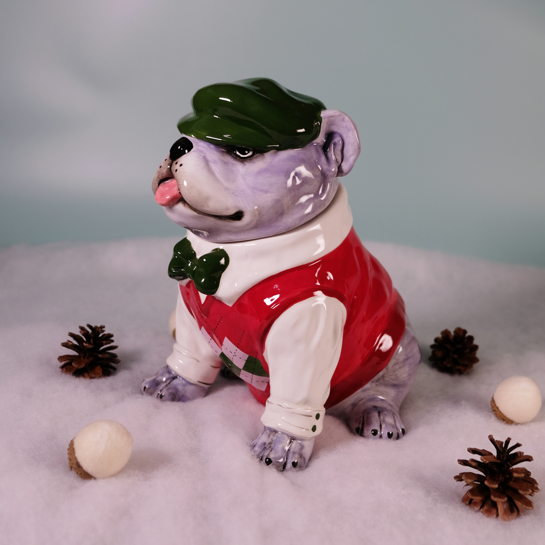 SWEATER DOG TREAT JAR