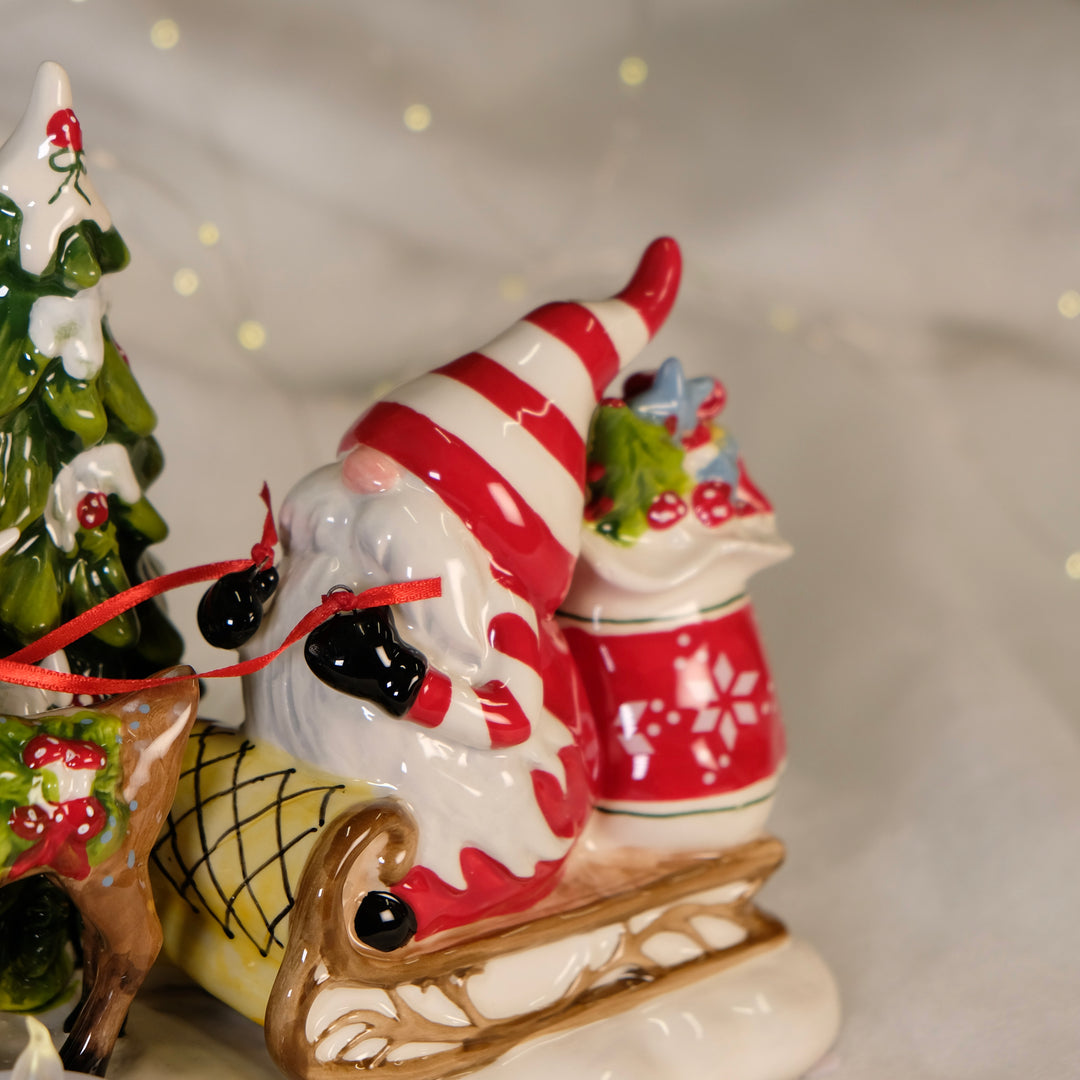 Gnomeville Shopping Tealight Holder