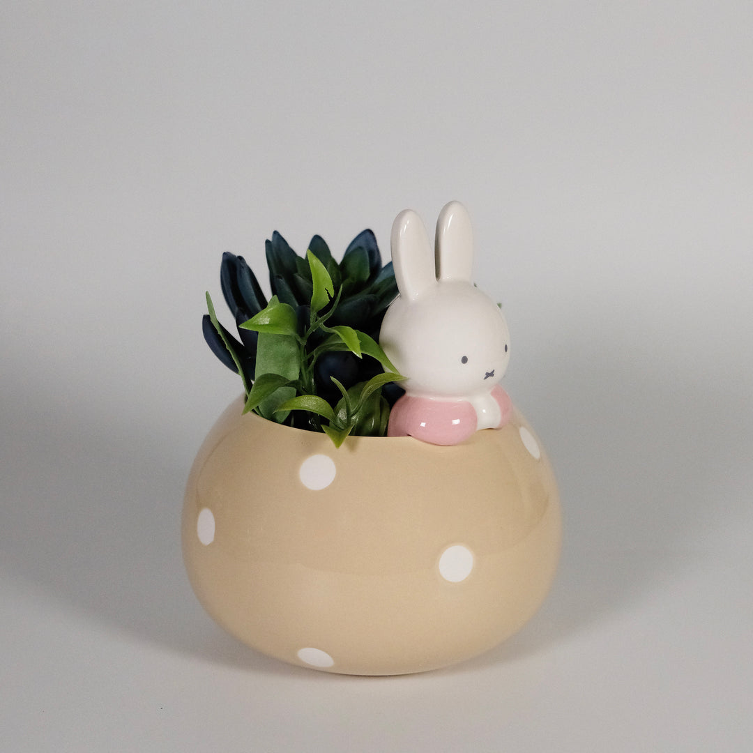 Miffy Peek-A-Bloom Beige Planter