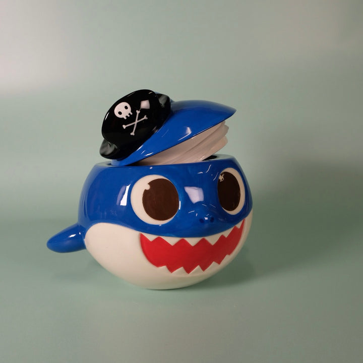Spooky Daddy Shark Family Figural Container