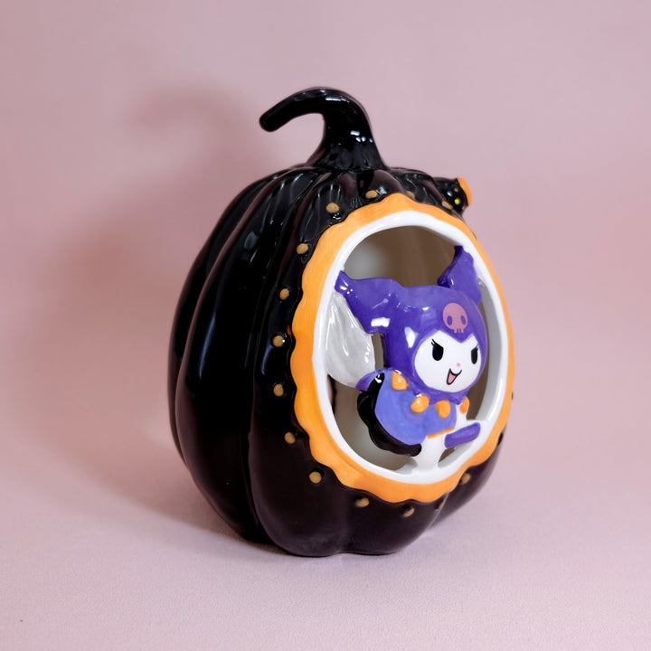 Kuromi Pumpkin Cutout Candle House