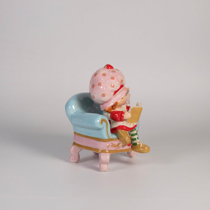 Strawberry Book Nook Figurine