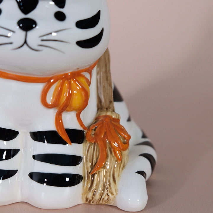 Witchy Cat Figurine