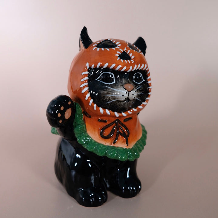PumpkinHead Cat Figurine