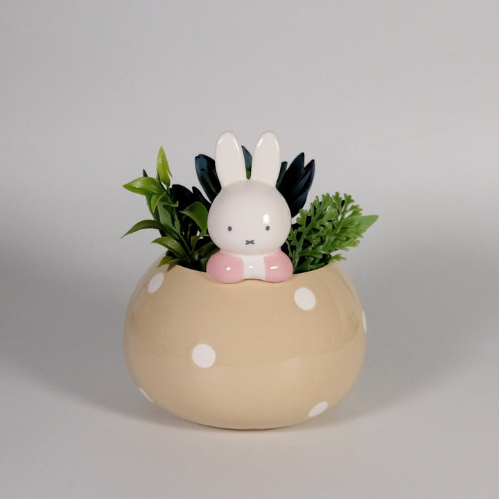 Miffy Peek-A-Bloom Beige Planter