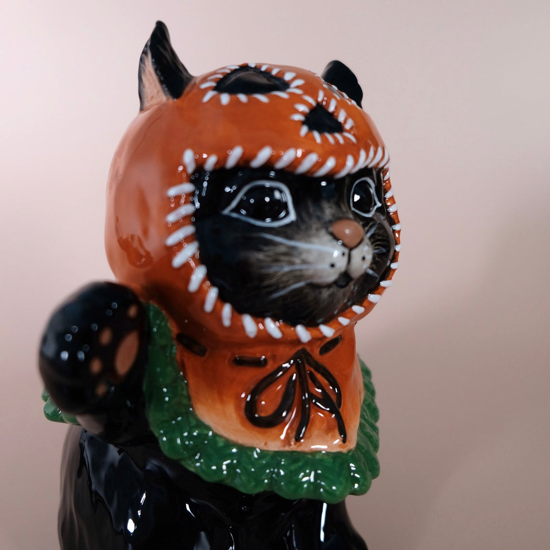 PumpkinHead Cat Figurine