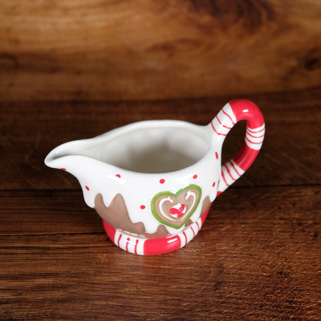 Gingerbread Creamer and Sugar with Tray