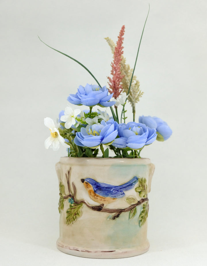 WOODCUT FARMHOUSE PLANTER 5''