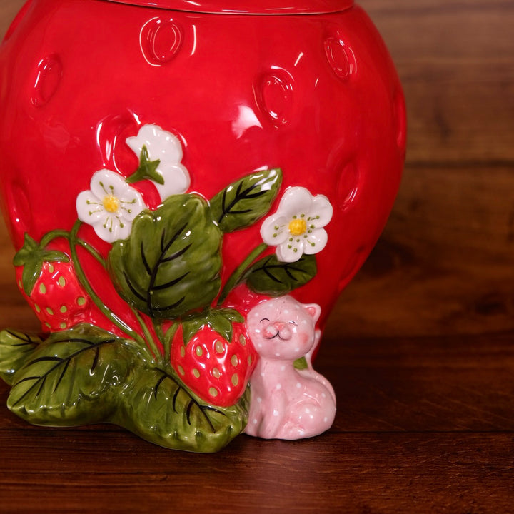 Sweet Strawberry Stash Cookie Jar