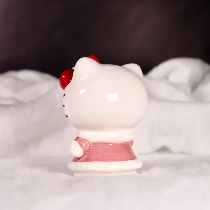 HELLO KITTY PINK HOLIDAY FIGURINE