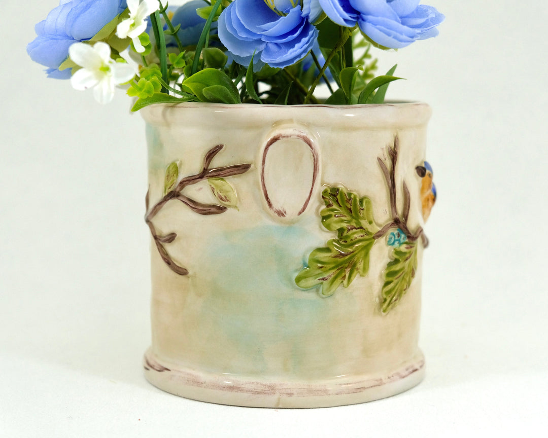 WOODCUT FARMHOUSE PLANTER 5''