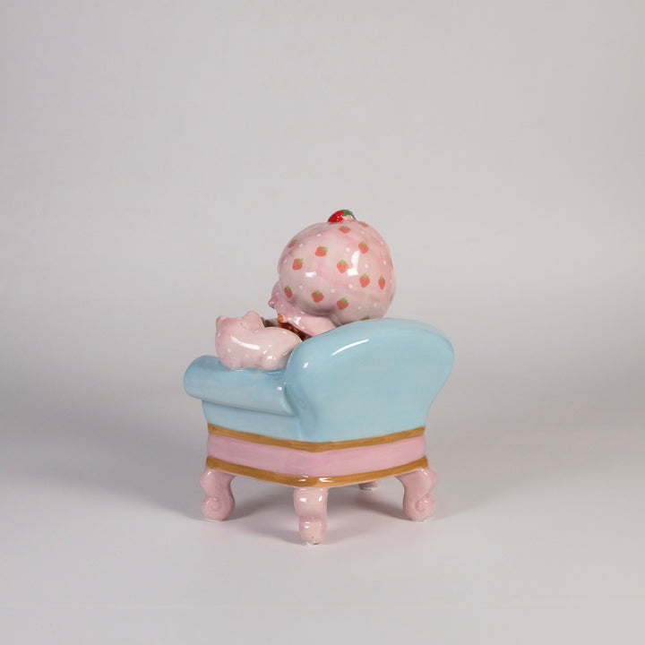 Strawberry Book Nook Figurine