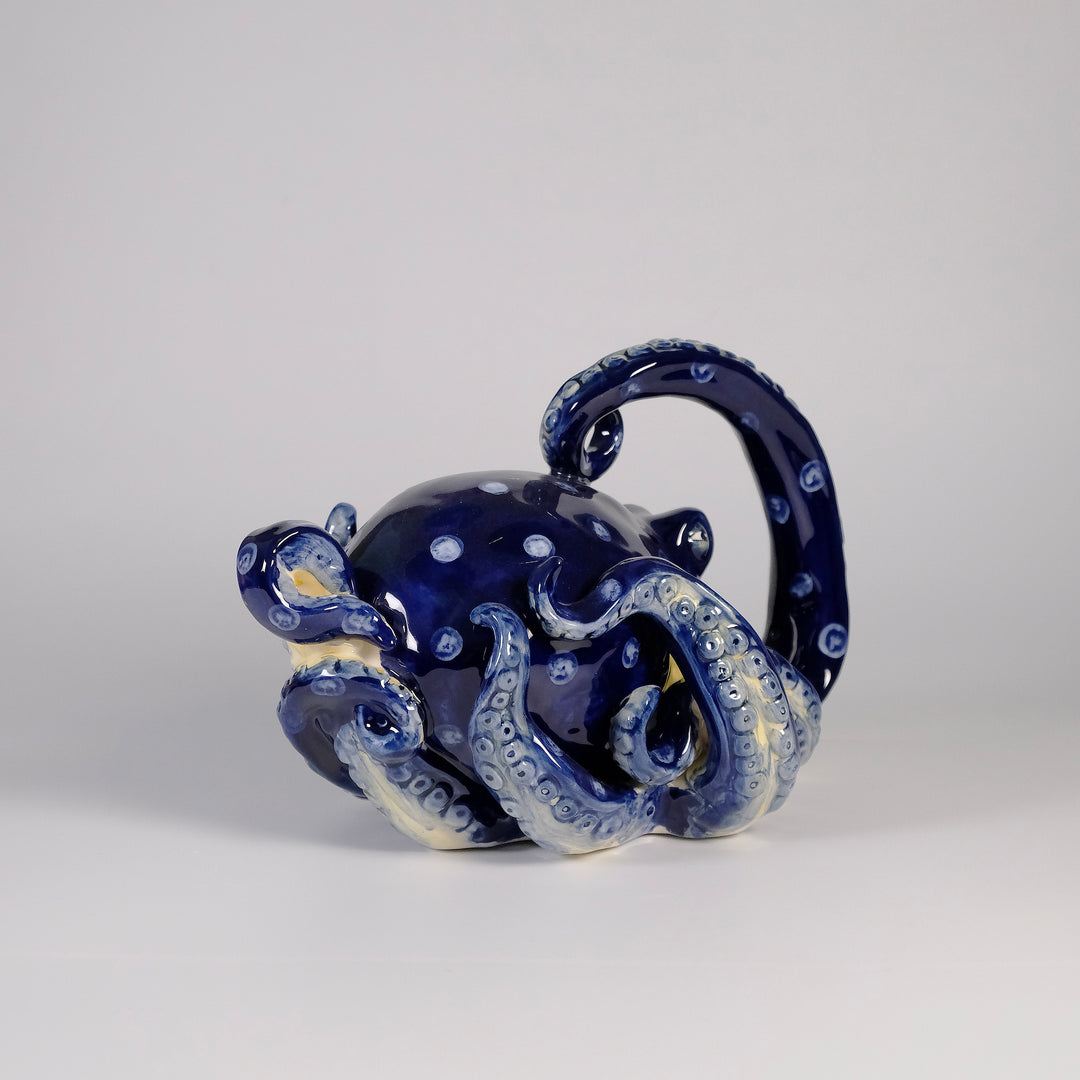Blue Octopus Figurine