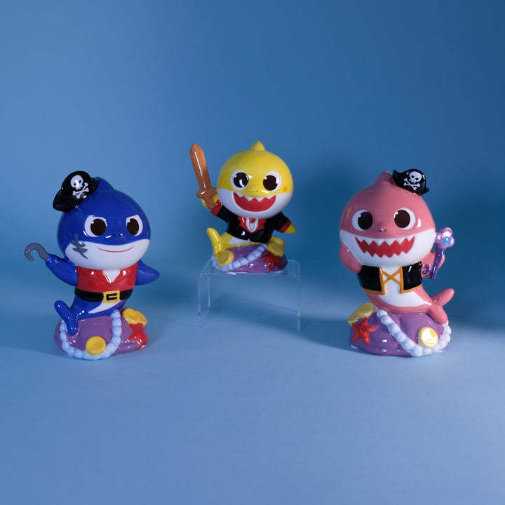 Baby Shark Pirate Family Figurine